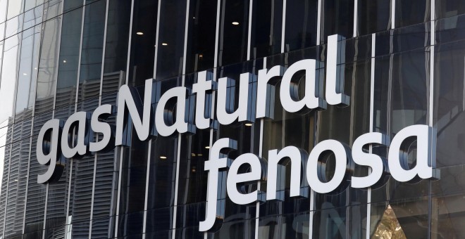 El logo de Gas Natural Fenosa, en su sede de Barcelona. REUTERS/Gonzalo Fuentes