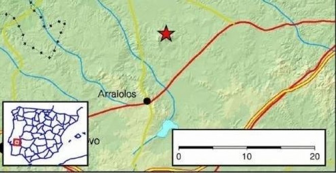 Localización del seísmo.- FOMENTO