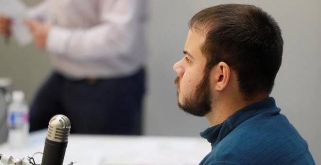 La Audiencia Nacional juzga de nuevo al rapero Pablo Hasel. EFE/ Fernando Alvarado