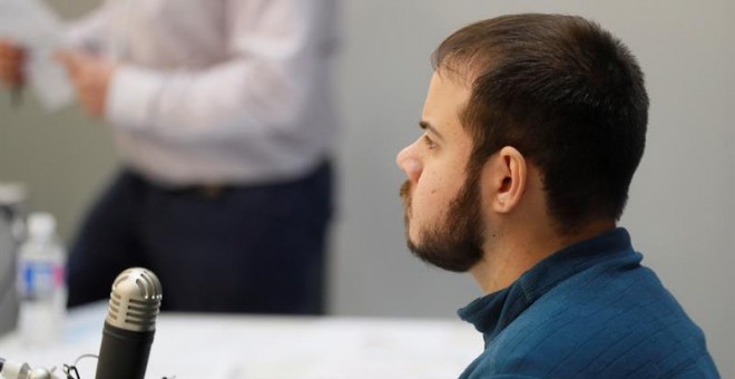 La Audiencia Nacional juzga de nuevo al rapero Pablo Hasel. EFE/ Fernando Alvarado