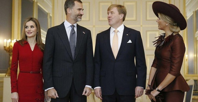 Los reyes de España y Holanda.- EFE