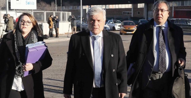 Ramón Blanco Balín, a su llegada a la Audiencia Nacional, para el juicio de la trama Gürtel en Valencia. EFE