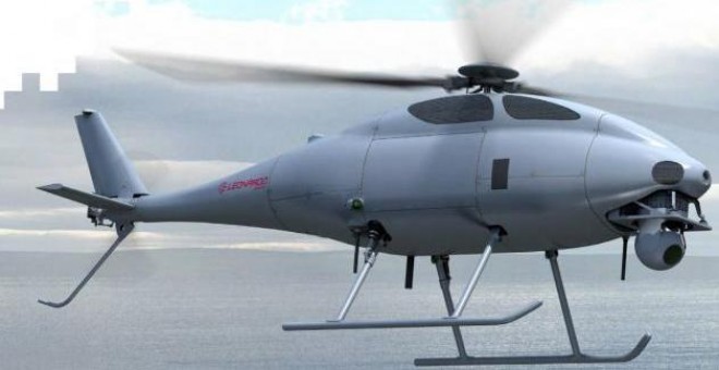 Dron de vigilancia desarrollado por el grupo italiano Leonardo, uno de los líderes del sector.