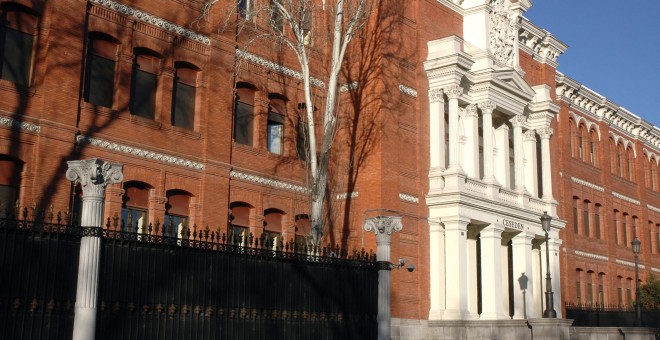 Fachada del Centro Superior de Estudios de la Defensa Nacional (Ceseden), ubicado en el Paseo de la Castellana de Madrid. MDE.ES