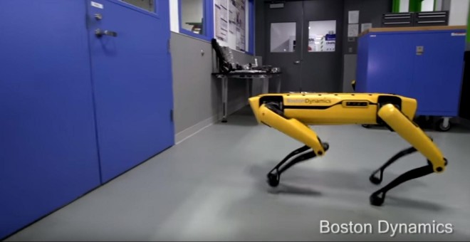 Uno de los perros robot de Boston Dynamics.