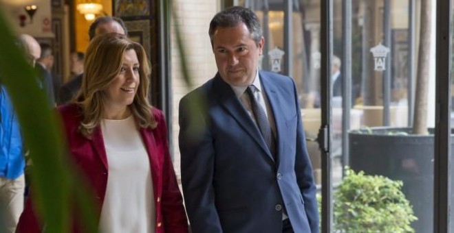 Susana Díaz y Juan Espadas. / EFE