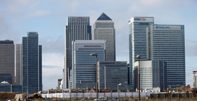 Vista de  Canary Wharf, el distrito financiero de Londres. REUTERS/Suzanne Plunkett