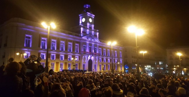 La cacerolada en Puerta del Sol esta medianoche.- EUROPA PRESS