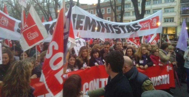 Imagen de la mabnifestación en Madrid. | F.G.