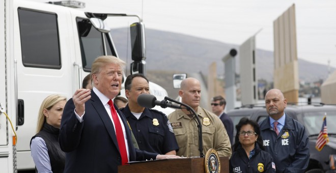 Trump viaja a California para supervisar los prototipos de muro. REUTERS/Kevin Lamarque