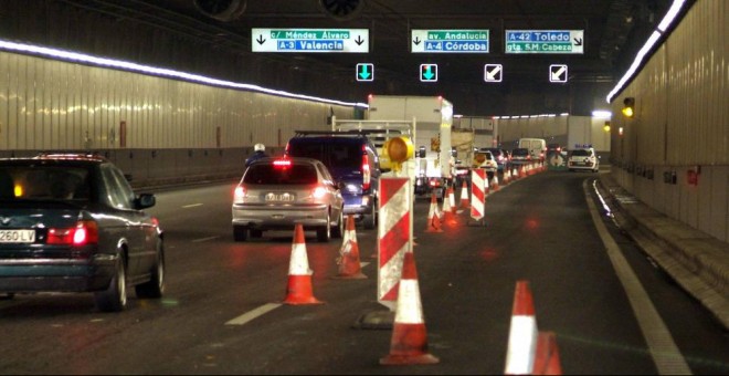 Uno de los túneles de la M-30 en Madrid.