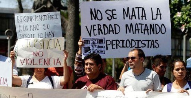 Manifestación por la libertad de prensa en México. EFE/Archivo