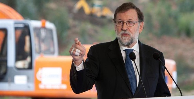 Rajoy, este lunes en Pontevedra. EFE/Salvador Sas