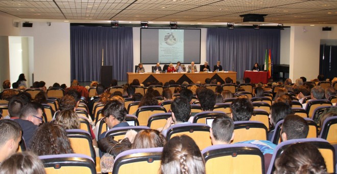 Acto de homenaje a la abogada laboralista Aurora León en Sevilla.