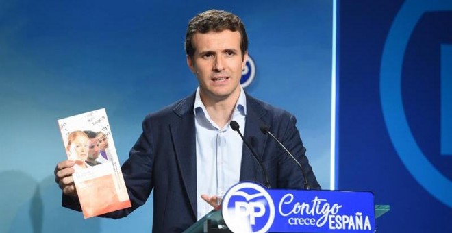 El vicesecretario de comunicación del Partido Popular, Pablo Casado. - EFE