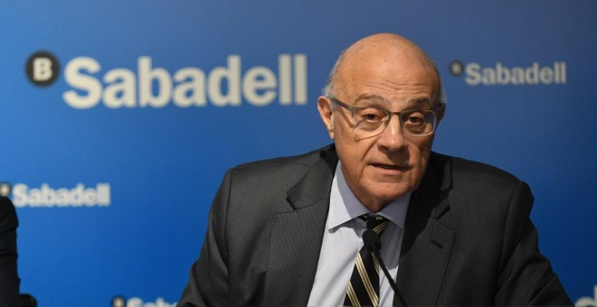 Josep Oliu, presidente de Banco Sabadell. E.P.