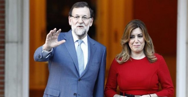 Mariano Rajoy y Susana Díaz -. EUROPAPRESS