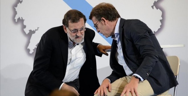 Rajoy y Feijóo. EFE