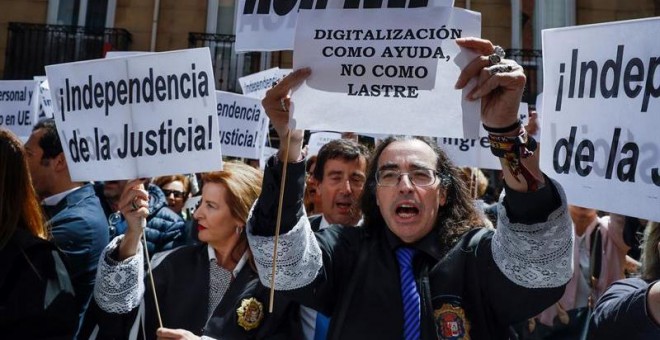 Manifestación de jueces y fiscales/EFE