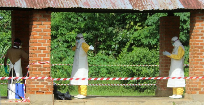 Hospital de Bikoro, donde ha ingresado un posible enfermo de ébola. / REUTERS
