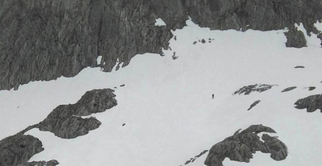 El Grupo de Rescate y Salvamento evacuó al fallecido en Pico Espigüete. / FOTO: JCyL