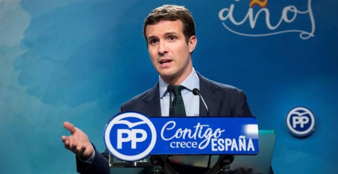 El vicesecretario de comunicación del Partido Popular, Pablo Casado. EFE/Archivo