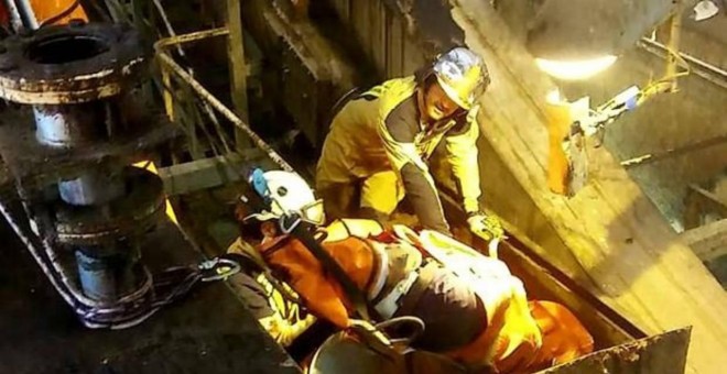 26/05/2018 Rescate del trabajador en Muel. DIPUTACIÓN DE ZARAGOZA