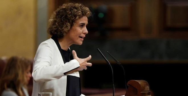 La ministra de Sanidad, DolorsLa ministra de Sanidad, Dolors Montserrat, durante su intervención en el Pleno del Cong Montserrat, durante su intervención en el Pleno del Congreso sobre el proyecto de Ley de Presupuestos Generales del Estado de 2018. / EFE