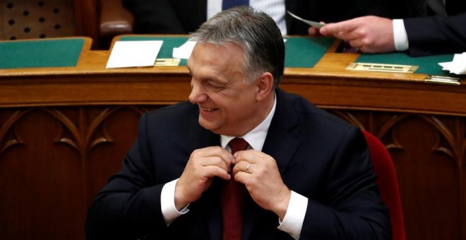 Viktor Orbán, hace unos días en el Parlamento húngaro. REUTERS/Bernadett Szabo