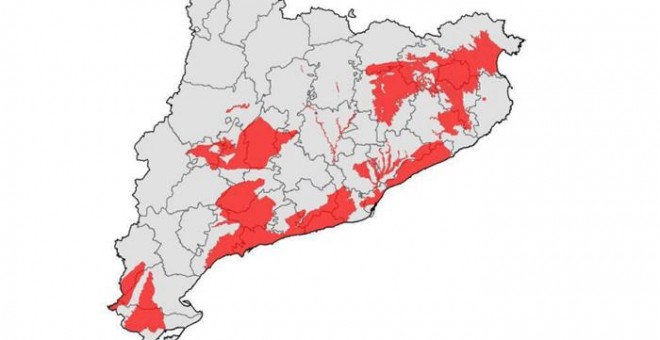 Masas de agua en mal estado a causa de los nitratos en aguas subterráneas de Catalunya. SÍNDIC