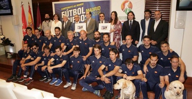 Selección española del fútbol para ciegos. ONCE