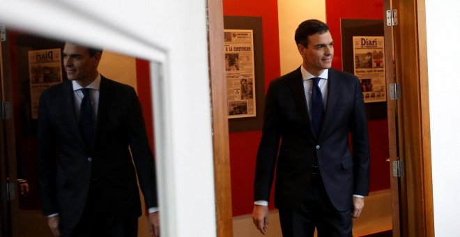 El presidente del Gobierno, Pedro Sánchez, en el Palacio de la Moncloa -  REUTERS