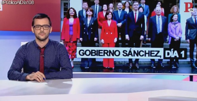 Pau Garcés en el informativo 'Público al Día' del 8 de junio.