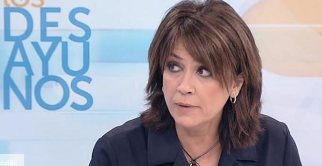 Dolores Delgado, ministra de Justicia, durante el programa Los Desayunos de TVE