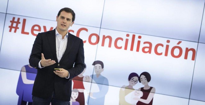 Albert Rivera durante la presentación de la Ley de Conciliación, Igualdad y Apoyo a las Familias / Ciudadanos