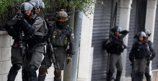 Agentes de la policía israelí fronteriza. / REUTERS