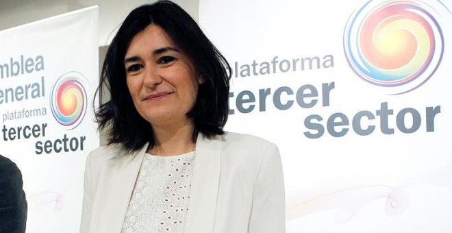La ministra de Sanidad, Carmen Montón, durante la inauguración de la Asamblea General de la Plataforma del Tercer Sector el pasado jueves/EFE