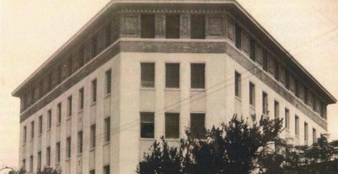 La Inclusa de Zaragoza se ubicó en este edificio del Paseo María Agustín hasta 1971, cuando pasó a la Ciudad Escolar Pignatelli.