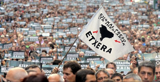 Manifestación en Bilbao a favor de los presos de ETA. EFE