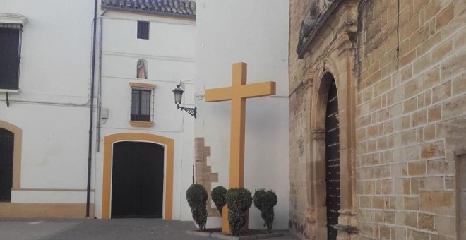 Cruz de los Caídos en Aguilar de la Frontera (Córdoba) . / la Asociación de Memoria Histórica