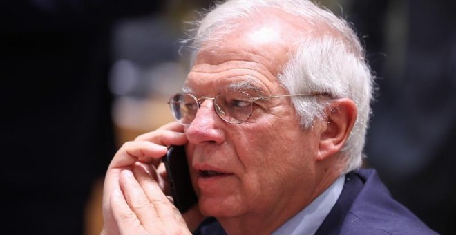 Borrell, en Bruselas este lunes. EFE/ Stephanie Lecocq