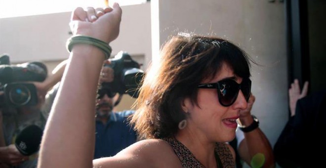 Juana Rivas durante el juicio. (PEPE TORRES | EFE)