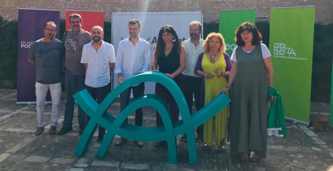 Acto de presentación de Adelante Andalucía, en Sevilla.