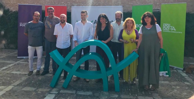 Acto de presentación de Adelante Andalucía, en Sevilla.