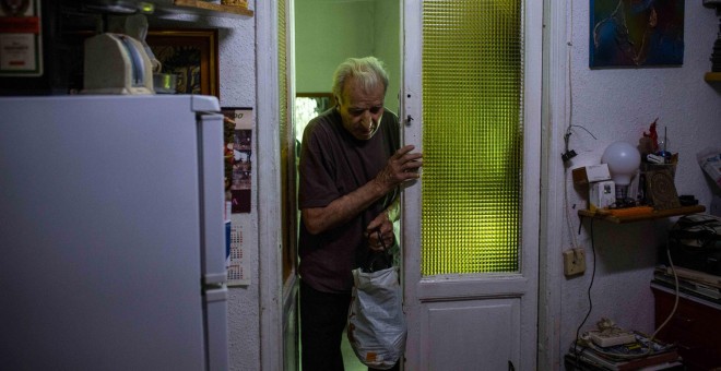 Francisco Rodríguez, en Lavapiés. / JAIRO VARGAS