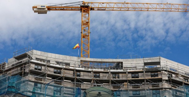 Obras del Proyecto Canalejas, en el centro de Madrid, promovido por la constructora OHL.  REUTERS/Paul Hanna