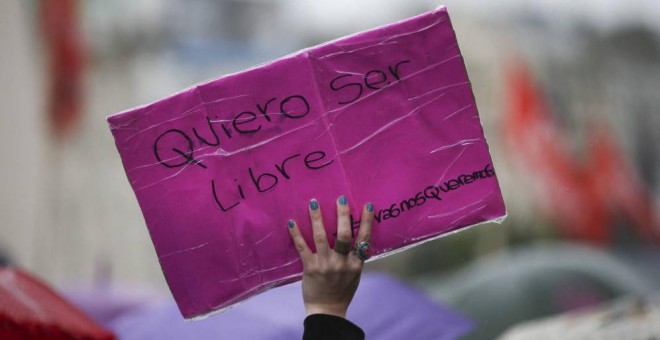 Manifestación en contra de la violencia de género. EFE/Archivo