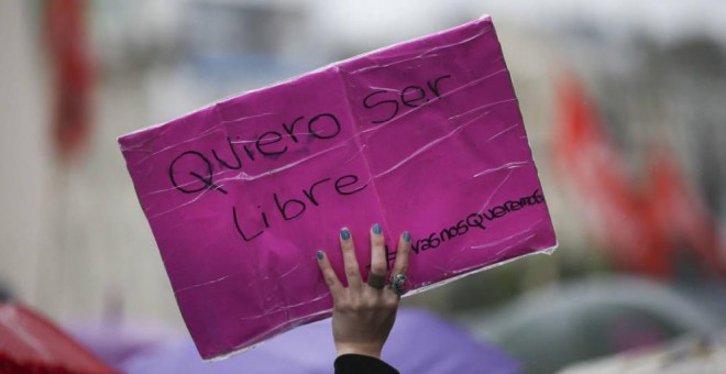 Manifestación en contra de la violencia de género. EFE/Archivo