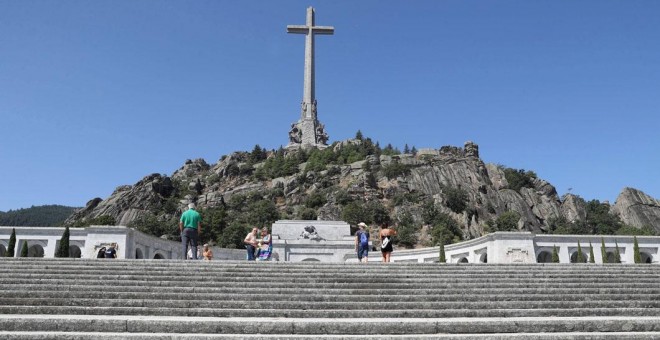 Vista general del monumento del Valle de los Caídos, donde se encuentra enterrado el dictador Francisco Franco. EFE/ J.J.Guillen