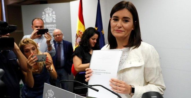 La ministra de Sanidad, Consumo y Bienestar Social, Carmen Montón. Efe